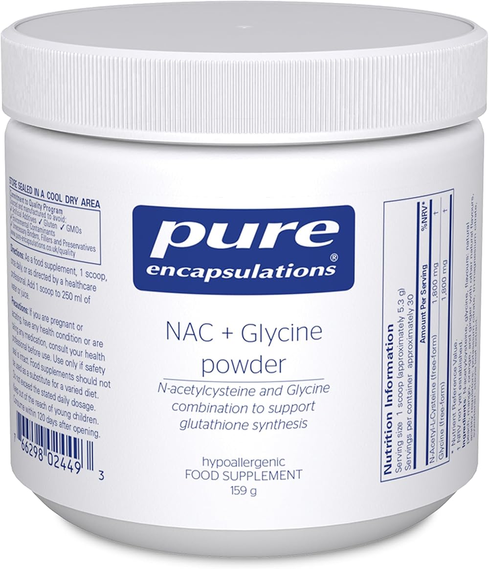 Pure Encapsulations NAC + Glycine Powder 159g - Antioxidant & Immune Support
