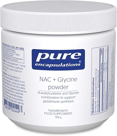 Pure Encapsulations NAC + Glycine Powder 159g - Antioxidant & Immune Support