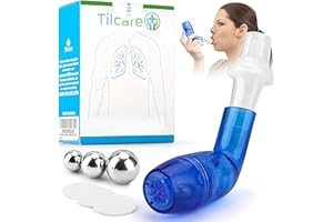 Tilcare Lung Trainer & Breathing Trainer – Lung Exercise Device, Easy to Use Breathing Exercise Device