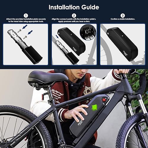 E-Bike Battery 36V 15Ah, Simpleplus Electric Bike Conversion Kit