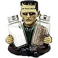 Ebros Gift Creepy Halloween Dr Victor Frankenstein Monster Modern Prometheus Salt And Pepper Shakers Holder Figurine Set 5.25"H