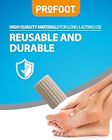 PROFOOT Soft Gel Corn Wraps Toe Protection Cushioning Relief Washable Reusable view 6