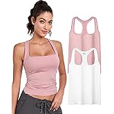 OLCHEE Womens 2PK High Neck Tank Tops Workout Long Seamless Trendy Basic Shirts Going Out Slim Fit 2025