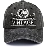 Vintage 22nd 31st 41st 51st 61st 71st 81st 91st Hats for Men Women, Adjustable Embroidered Birthday Baseball Cap