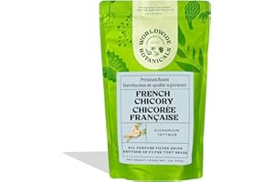 Worldwide Botanicals French Chicory Root - Brew Like Coffee, Blend Roasted Chicory Root With Coffee, Prebiotic Coffee Alterna