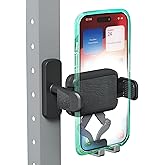 OEO Magnetic Phone Holder for Gym | Magnet Gym Phone Mount with Quick Release Clamp for Android & iPhone | Compatible with 4”–7.1” Phones & Thick Cases | Gym Accessories for Men & Women
