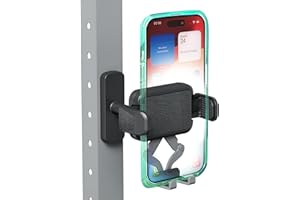 OEO Magnetic Phone Holder for Gym | Magnet Gym Phone Mount with Quick Release Clamp for Android & iPhone | Compatible with 4”–7.1” Phones & Thick Cases | Gym Accessories for Men & Women