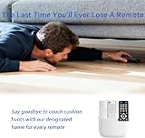 SUNFICON Universal Remote Holder Wall Mount White Organizer Caddy view 8