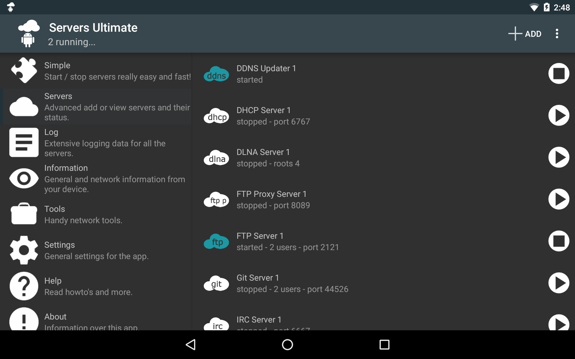 Update and restart. Servers ultimate pro. приложение для android upnp/dlna. сервер для nexterp для андроид.