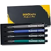 InnoBeta Ballpoint Pen Set of 4, Perfect Poppy Gifts for Men on Birthday and Christmas