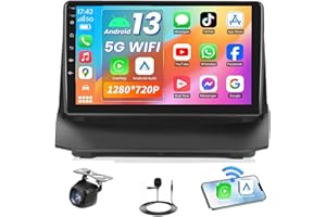 5G-WiFi (4G+32G) Android 13 Car Stereo Radio for 2009-2017 Ford Fiesta 9.2" IPS HD Touchscreen, CarPlay Android Auto Wireless