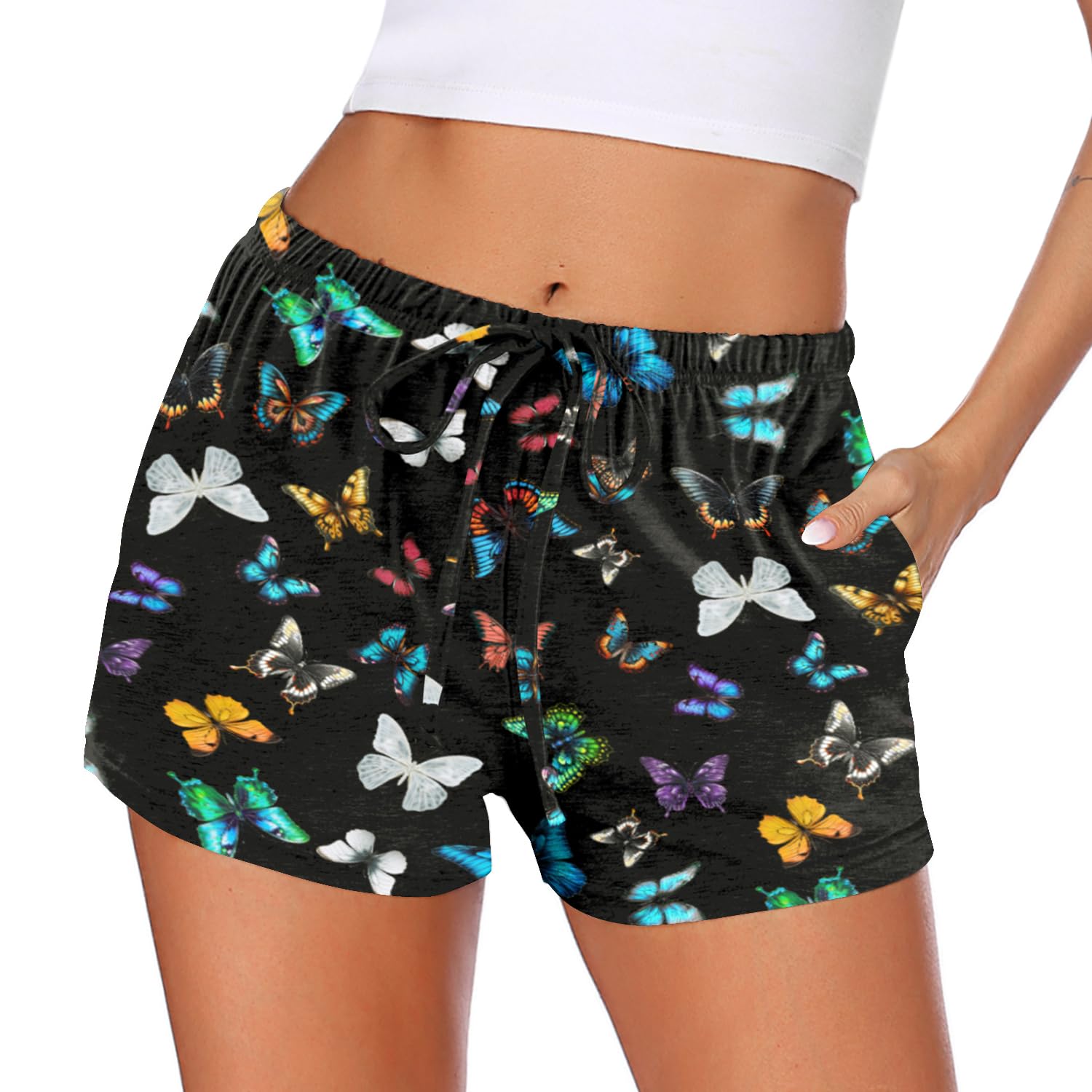 Photo 1 of *MAJOR DAMAGE*
Ekouaer Women Pajama Shorts Comfy Lounge Bottom with Pockets Sleepwear Drawstring Pj Bottoms Sleep Shorts L