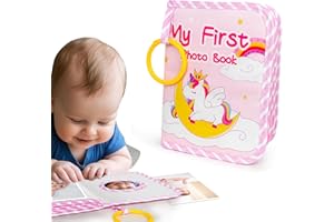 TSYAN Baby First Family Photo Album Memory Book for Boys & Girls,My First Family Album with Mirror for 4x6 Baby Kids Toddlers Family Pictures-Perfect Gifts for Baby Shower Newborns Family Photos