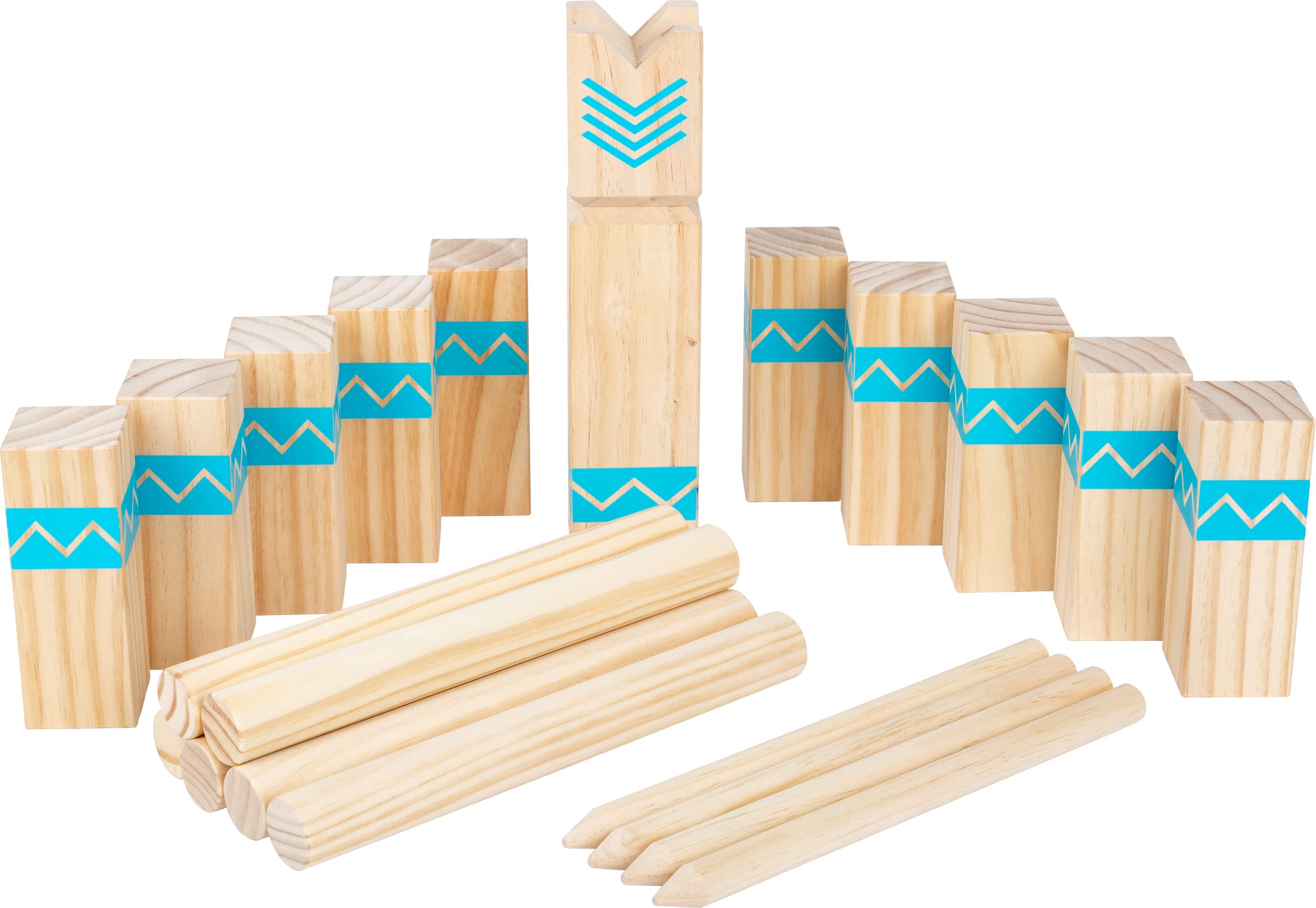 small foot Viking game Kubb Active, made of FSC 100% certified wood, outdoor game for the whole family, 12036