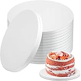 12 PCS 10 Inch Cake Drums, Sturdy 1/2 Inch Thick Cake Boards, Smooth-Edged Food-Graded Cake Board, Circle Cardboard Rounds Ba