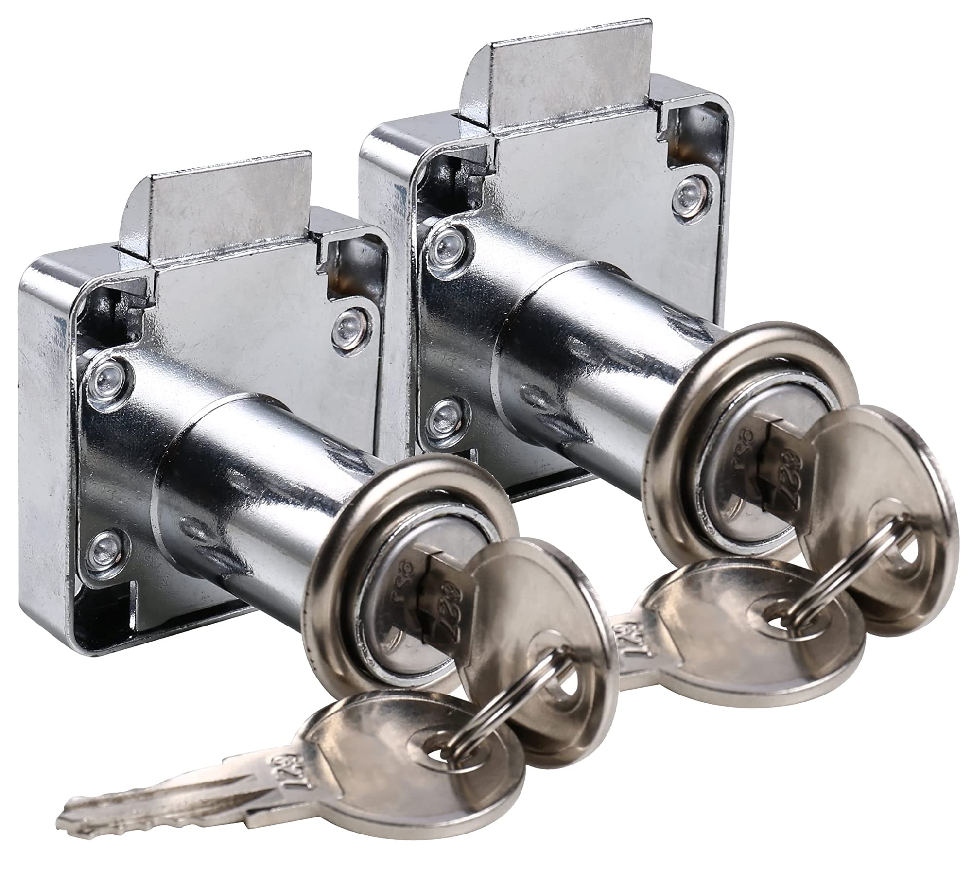 UHPPOTE Zinc Alloy Cam Lock for Door Cabinet Mailbox Cupboard & Drawer Locks (Pack of 2)