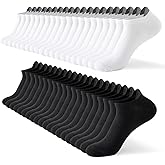JOYNÉE 20 Pairs Mens No Show Socks Low Cut Ankle Socks Short Casual Socks