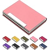 Padike Business Card Holder, Business Card Case Professional PU Leather & Stainless Steel Multi Card Case,Business Card Holde