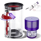 PUREGUST V10 Bin Replacement and Filter for Dyson V10(SV12) Animal and Absolute Models, Bin Part No.969509-01 and Filter Part
