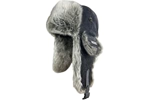 IFURHATAL Winter Trapper Hat for Men Women Russian Faux Fur Winter Hat Ushanka Hat Men Aviator Hat