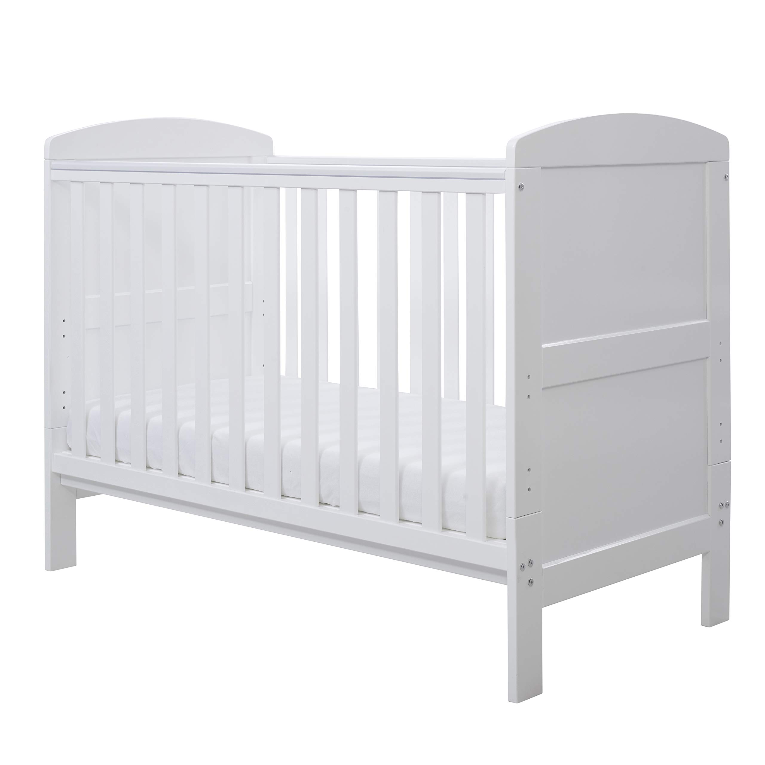Ickle Bubba Coleby Mini Cot Bed – 3-in-1 Baby Cot, Toddler Bed & Day Bed, Adjustable Base with 3 Heights, Space-Saving Design, Suitable from Birth to Approx. 4 Years