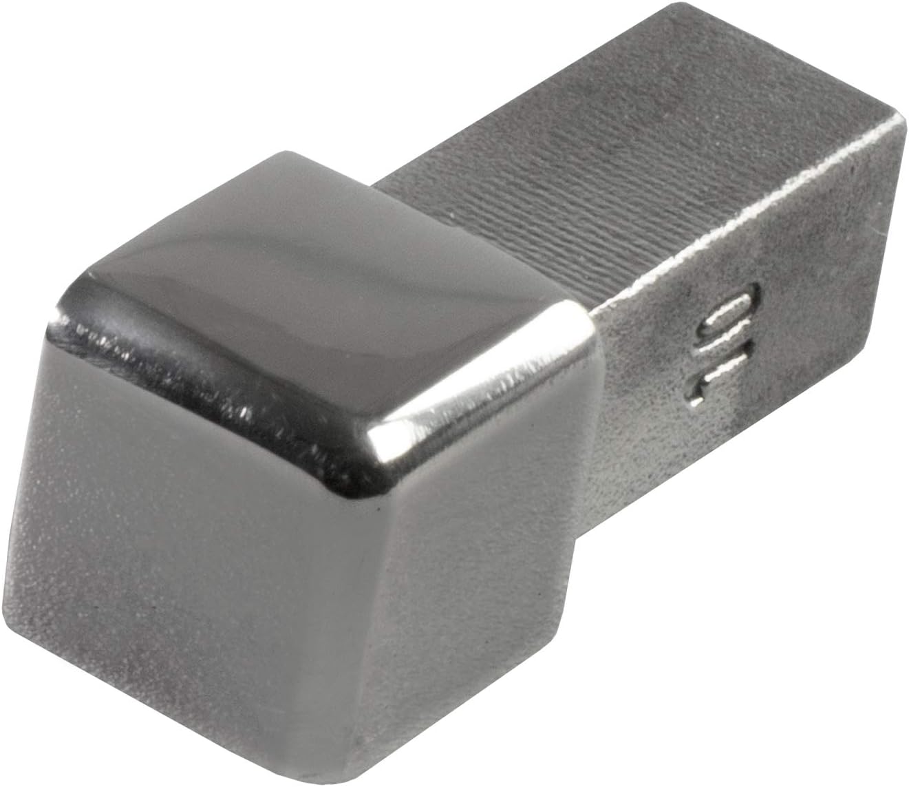 Fuchs Corner Premium 10 mm Square Edging Made of V2A Stainless Steel in Brilliant Modern Tail Rim Edge protection1 x