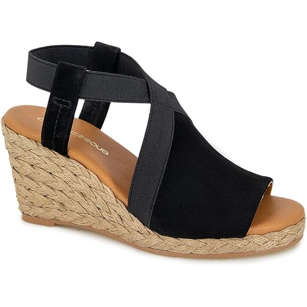 Amazon.com | Andre Assous Women's Patti Wedge Sandal, Cocoa Powder