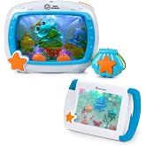 Baby Einstein Sea Dreams Soother On-the-Go Gift Set, Sound Machine Aquarium | 2-Piece Bundle, Musical Crib Toy &amp; Portable Sound Machine, 25+ Min Ocean Sounds, Music &amp; Lights, Clip for Stroller, Newborn+