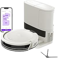 Shark Navigator Robot Vacuum, Bagless Self-Empty Base, 30-Day Capacity Self-Empty Base and SmartPath Navigation, White, AV211