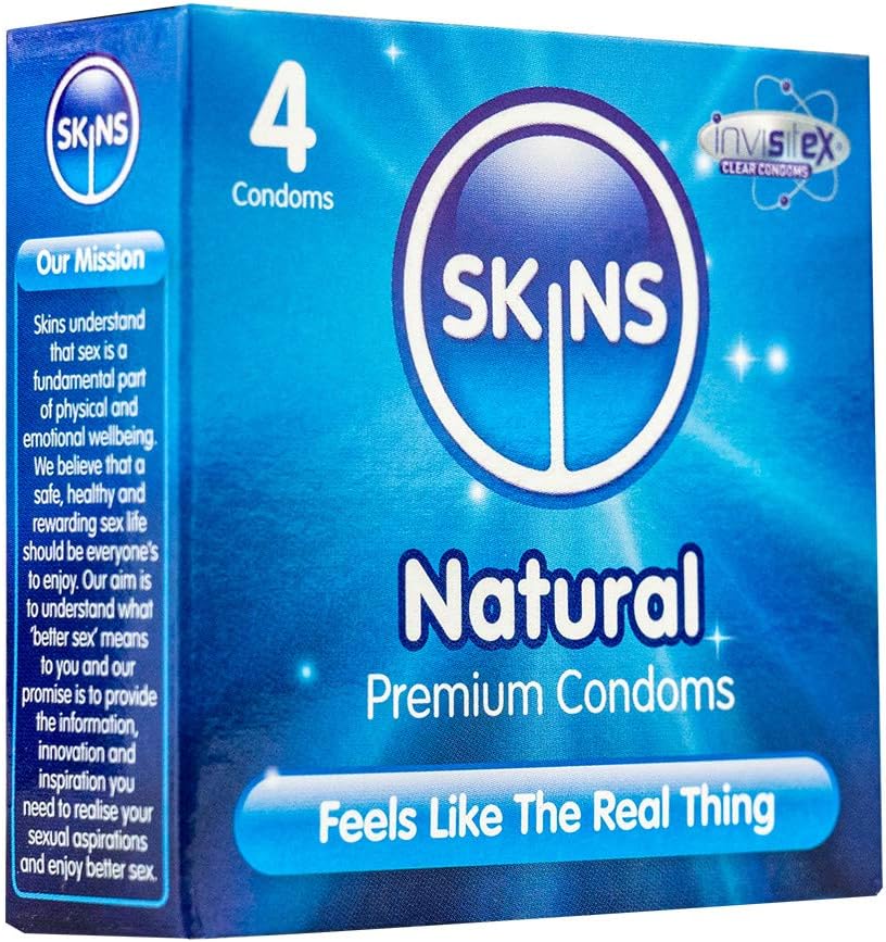 Skins Natural UltraClear Condoms Multipack. No Latex Smell And Extra