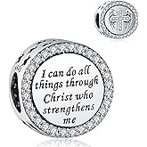 925 Sterling Silver Charms Fit Pandora Charms Bracelet God Has You In His Arms I Have You In My Heart Fit Wife Mother's Day Christmas Birthday Gift