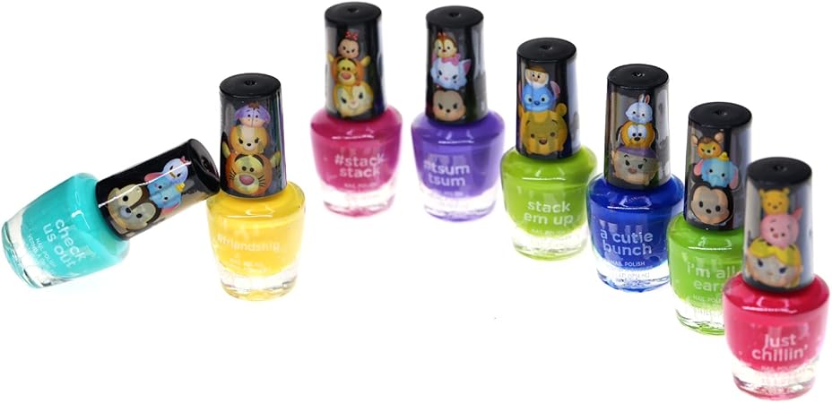 Amazon ディズニ ツムツム ネイルポリッシュ8本セット はがせるマニキュア メイクアップ おもちゃ