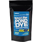 Airmax Nature's Blue Pond Dye, 2 Water Soluble Packets | Natural Colorant, Beneficial UV Blocking Color Concentrate for ponds; fish, bird &amp; animal safe, easy to use water treatment