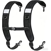 Hanmir Backpack Straps Replacement, Padded and Adjustable Shoulder Straps with Chest Strap, Fit for Backpacks, Golf Bags, Musical Instrument Cases