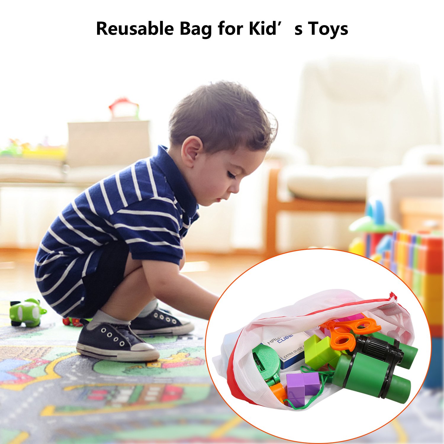 Reusable Produce Bags 15PCS Mesh Bags for Vegetables Eco Friendly Net Bags for Grocery Shopping & Storage Bags of Fruit Vegetables Machine Washable Mesh Produce Bags