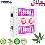 LED grow light COB led grow light dimmable 12-band full spectrum for indoor plants veg and flower UV&IR MaxBloom high yield 400W X4 Plus led grow light for marijuana (2017 X series) (CREE 400W)