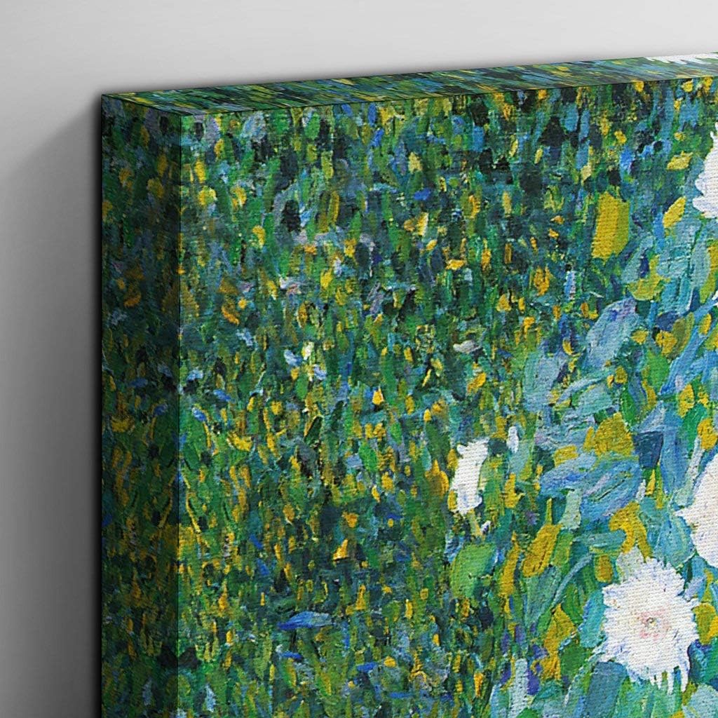 (20x14 Inch / 50x35cm) Gustav Klimt Flower Garden Canvas Print, Mixed, 40.6L x 14W cm - Image 4