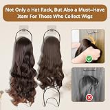 LINFIDITE Hat Rack Hanger Organizer 10 Pack Ring Style Wall/Door Mount view 3