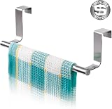 Tatkraft Horizon Over Door Towel Rail Holder Stainless Steel Kitchen Bathroom view 3
