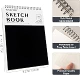 KINSPORY Sketchbook A4 21 x 29.7cm 100 Pages 100gsm Acid Free Spiral Bound view 2