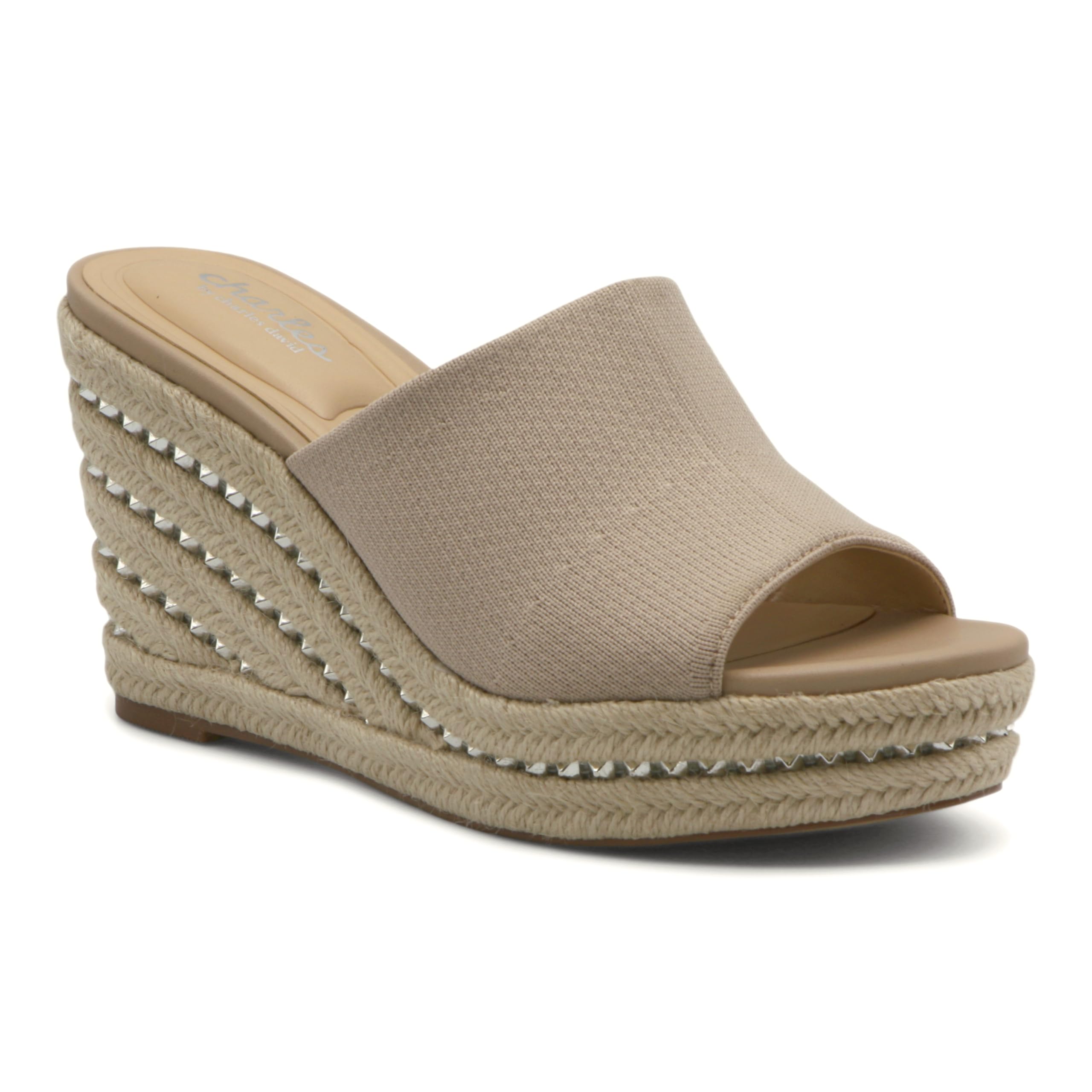 Photo 1 of Charles by Charles David Women's Jeremy Wedge Sandal, Natural, 5.5