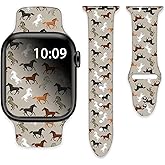 Watch Bands Compatible with Apple Watch 38mm 40mm 41mm 42mm 44mm 45mm 49mm for Women Men Silicone Wristbands Strap Replacement for IWatch Series SE 8 7 6 5 4 3 2 1