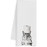 WFSM Squirrel Gifts Hand Towels - Squirrel Decorative Towels for Bathroom, Cute Animal Bathroom Decor, Squirrels Decor, Squirrels Gifts for Kids, 16×24 Inches