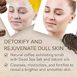 O Naturals Coffee Arabica Dead Sea Salt Body Scrub 100% Natural Vegan 250ml view 3