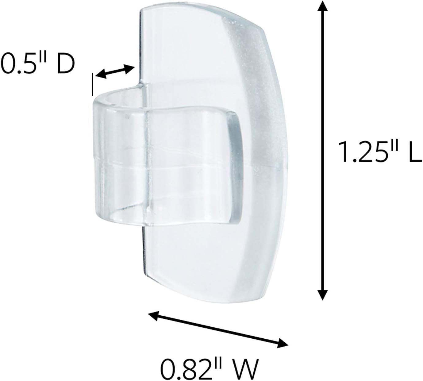 Command Outdoor Light Clips, Clear, 20 clips, 24 strips (AW017-20NA) - - 