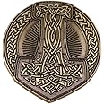 Amazon.com: Thor Hammer Valknut Knot Viking Norse Rune Symbol Odin 1.5 ...