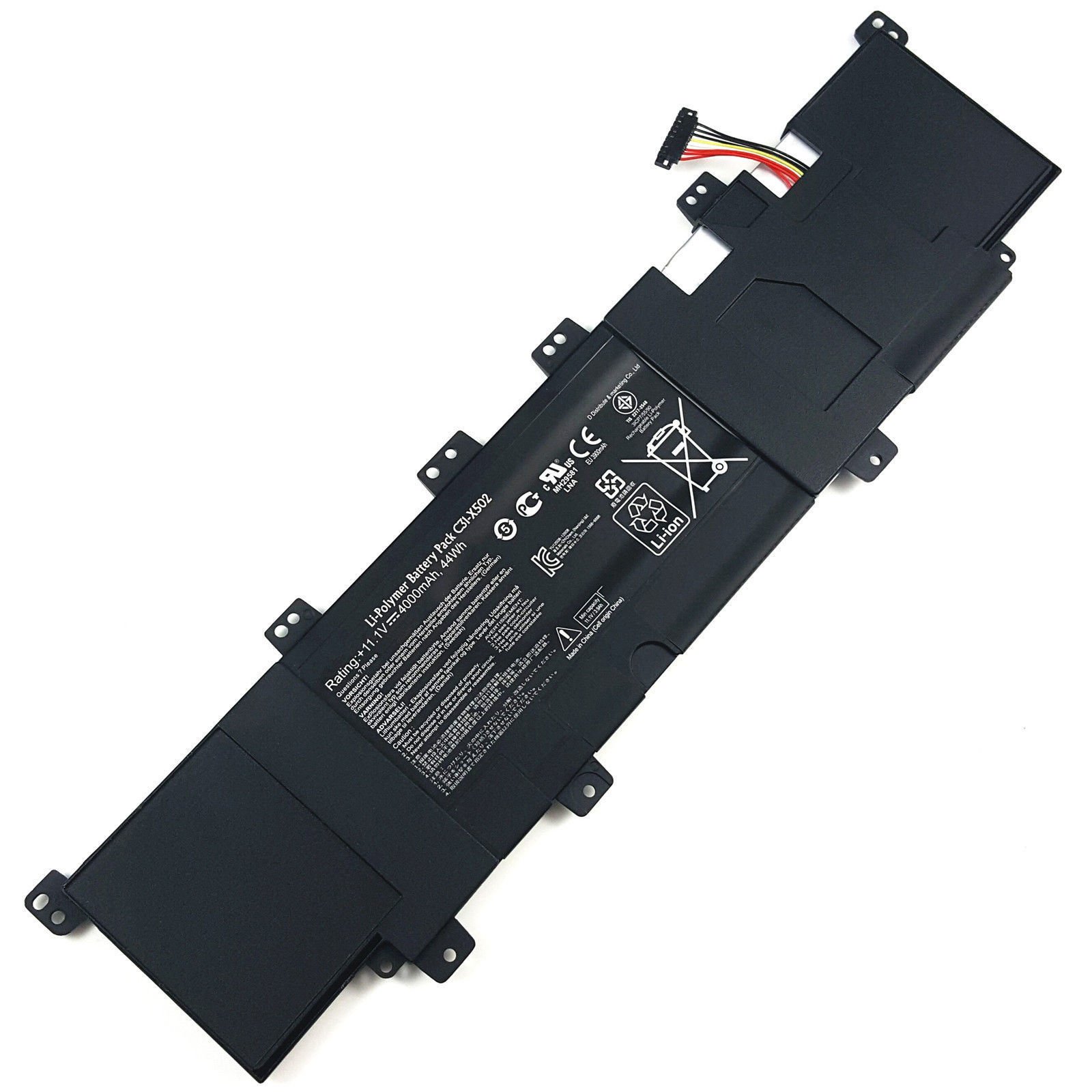 C21-X502 C31-X502 0B200-00320300M Laptop Battery Replacement for Asus X502 X502C X502CA S500 S500C S500CA PU500C PU500CA V500C PU500X3217CA PU500X3317CA Series (11.1V 44Wh)
