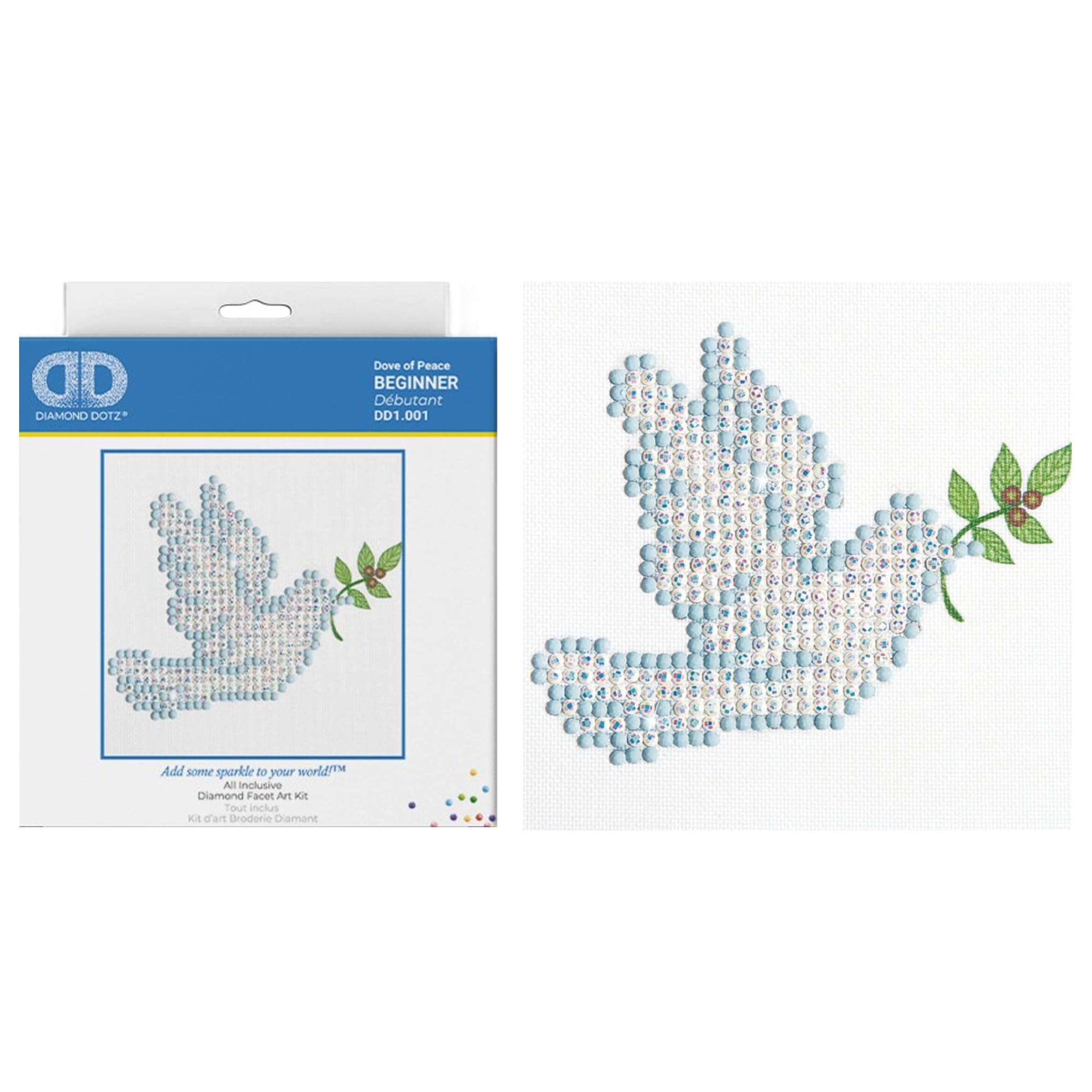 Diamond Dotz Diamond Embroidery Facet Art Kit ~ Dove Of Peace
