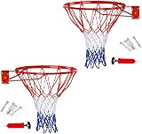 Denny International Basketball Hoop Wall Mounted 45cm Net Fixtures Set view 8