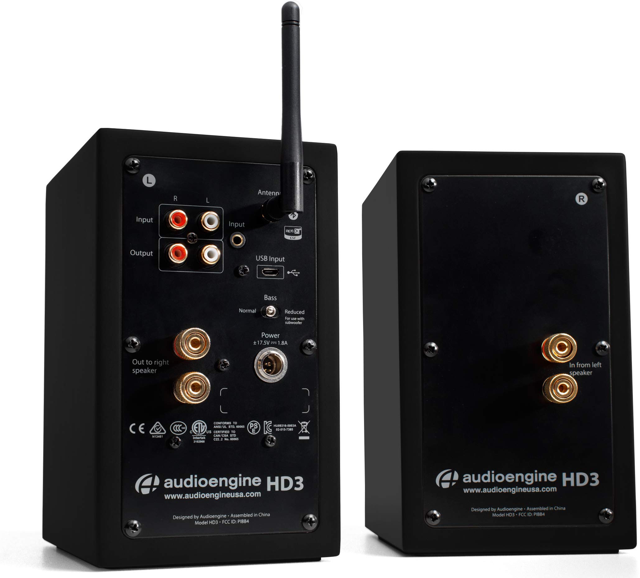 Audioengine HD3 60W Wireless Powered Desktop Speakers Builtin USB 24